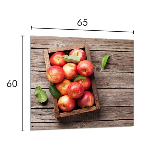KEITTIÖN LASIPANEELI 65x60 Omenat