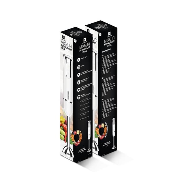 600W Kitchencook HAND X stavmixer vit
