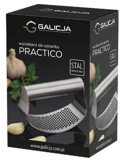 PRACTICO hvidløgspresser, hvidløgspresser, hvidløgsbåd, rustfrit stål