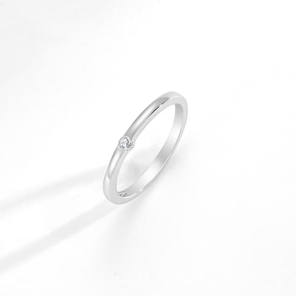 925 Silverring Cubic Zirconia Ringstorlek 12