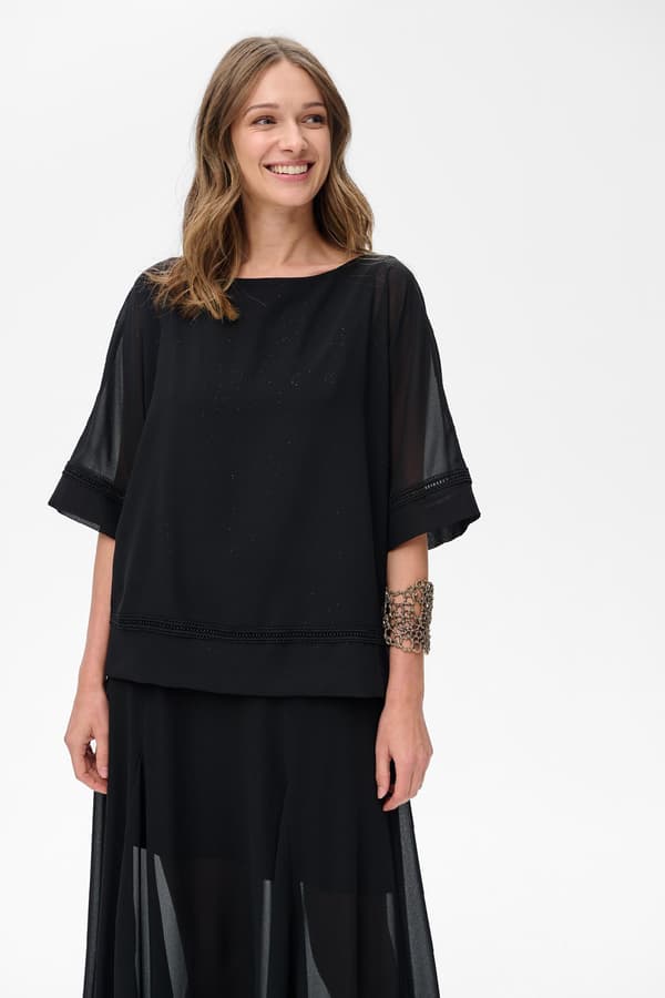 Pola Sort Damebluse Pola Sort Damebluse 36/38