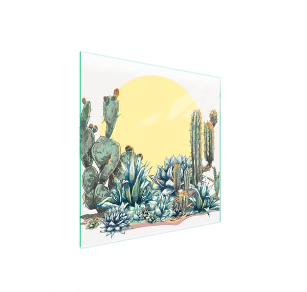 GLASSKYDDSPLÅT FÖR SPIS 50x52 CACTUS