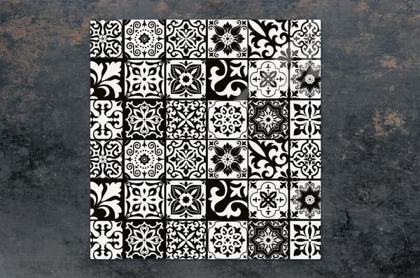 GLASSKYDDSPLÅT FÖR SPIS 50x52 MOSAIK