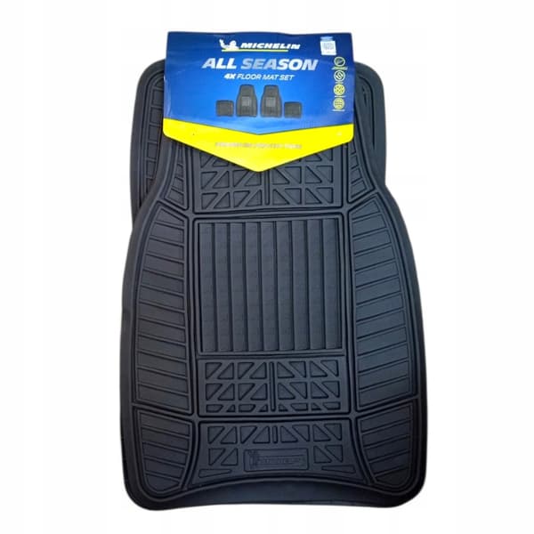 MICHELIN Gummimattor 4 st Set Svarta