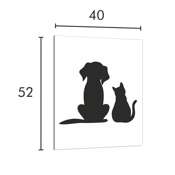 GLAS SKÆREBRÆT 40x52 Dyr