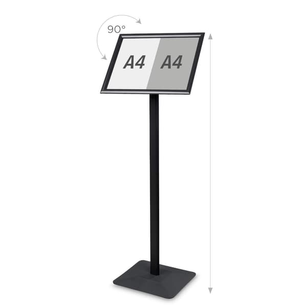 Svart A3-informationsställ