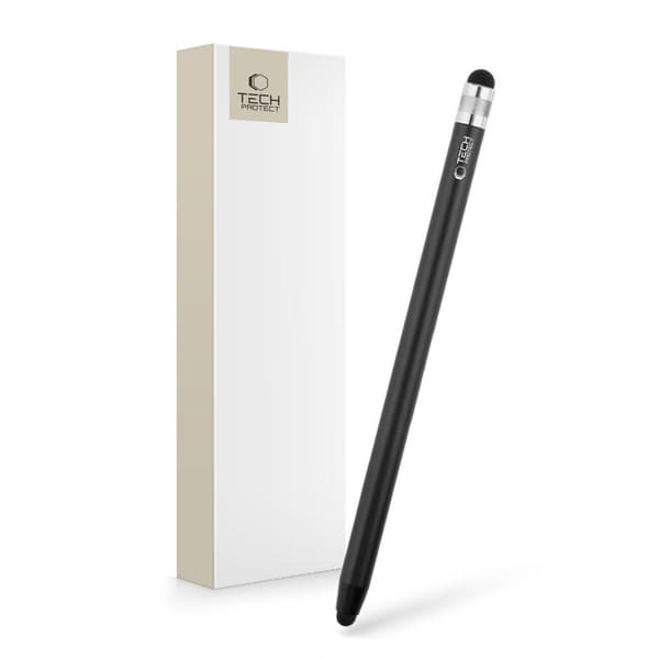 Dobbeltsidet kapacitiv touch-pen - sort
