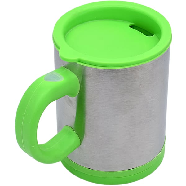 Termokop med selvrørende kaffe/te, grøn, 350 ml
