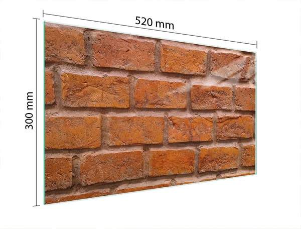 SKÄRBRÄDA I GLAS 52x30 TEGELMASSA
