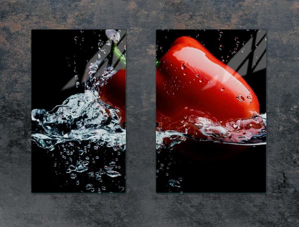 GLASSKYDDSPLATTA FÖR KÖK 65x52 PEPPER