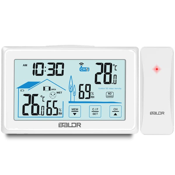 BD-910 hvid vejrstation med display