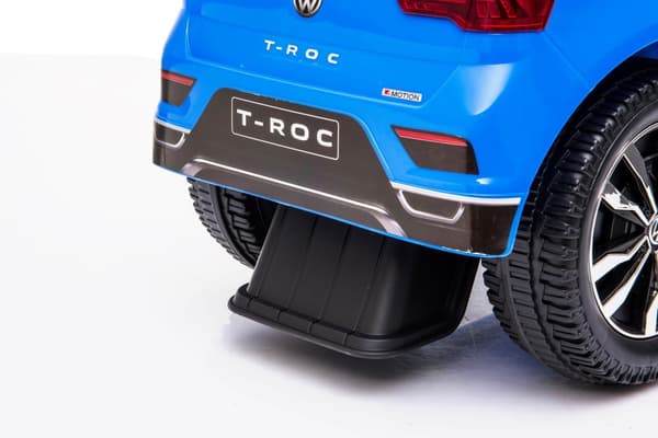 Volkswagen T-Roc blå pusher rollator
