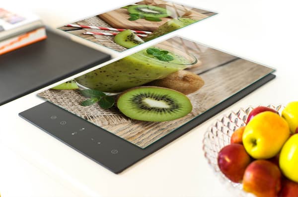 GLASPLADE TIL KØKKEN 65x52 KIWI