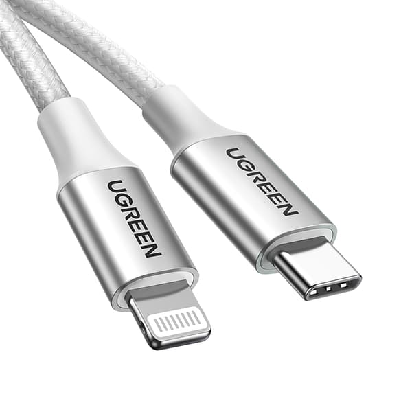 USB-C - iPhone Lightning MFi -kaapeli 1m - Hopea