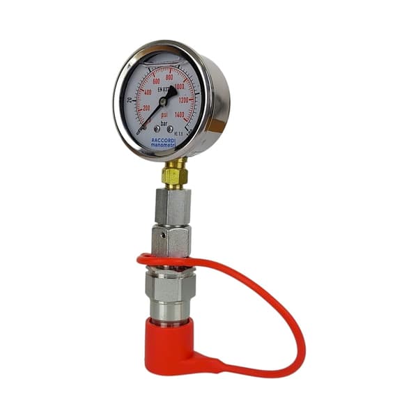 Mätsats, manometer 0-100 bar, snabbkoppling