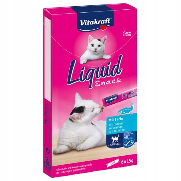 VITAKRAFT Cat Liquid Snack mix av smaker 60x15g