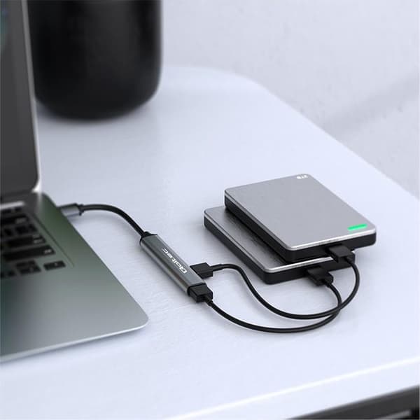 Qoltec hub USB-C 3.1 5-i-1 adapter | USB-C PD | USB-C | 2x USB 2.0 | USB 3.0