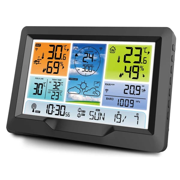 BD-905 grafit vejrstation med display