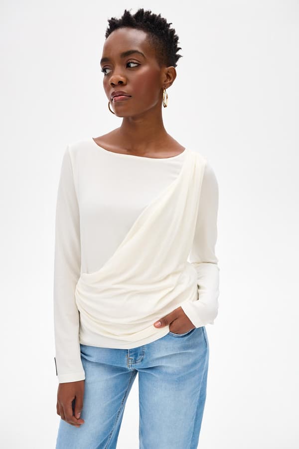 Nanu Damebluse Ecru 44/46