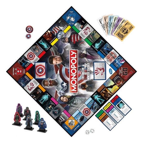 HASBRO MONOPOLY MARVEL FALCON BRÆTSPIL ENGELSK SAMLEVERSION