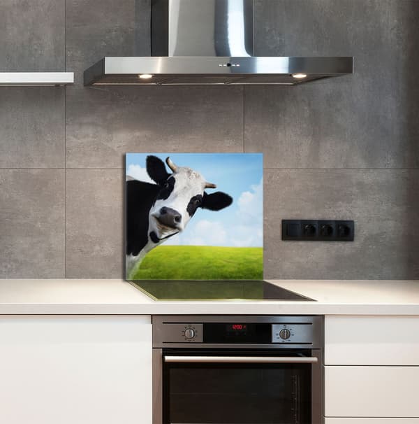 KEITTIÖN LASIPANEELI 65x60 Cow