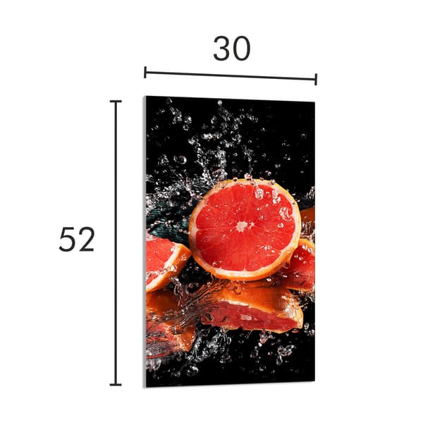 GLAS SKÆREBRÆT 30x52 Grapefrugt