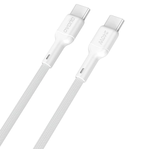 USB-C PD 240W 2m Kabel - Hvid