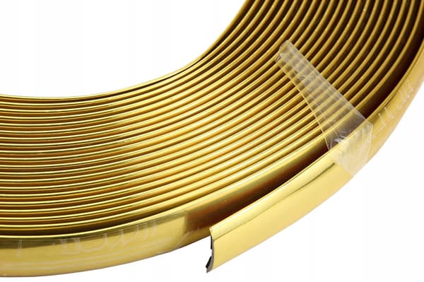 Dekorativ list guld elastisk 20/ 21mm 2,1 / 2 cm x 5 meter