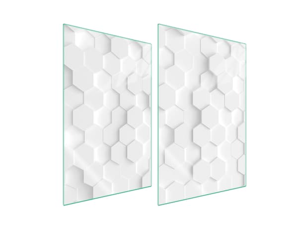 GLASSKYDDSPLÅT FÖR KÖK 2x35x52 VIT
