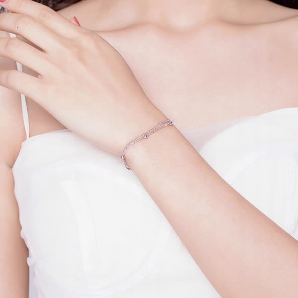 Pulsera Doble CELEBRITY Plata S925