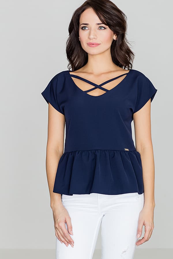 Bluse K396 Marineblå S/M