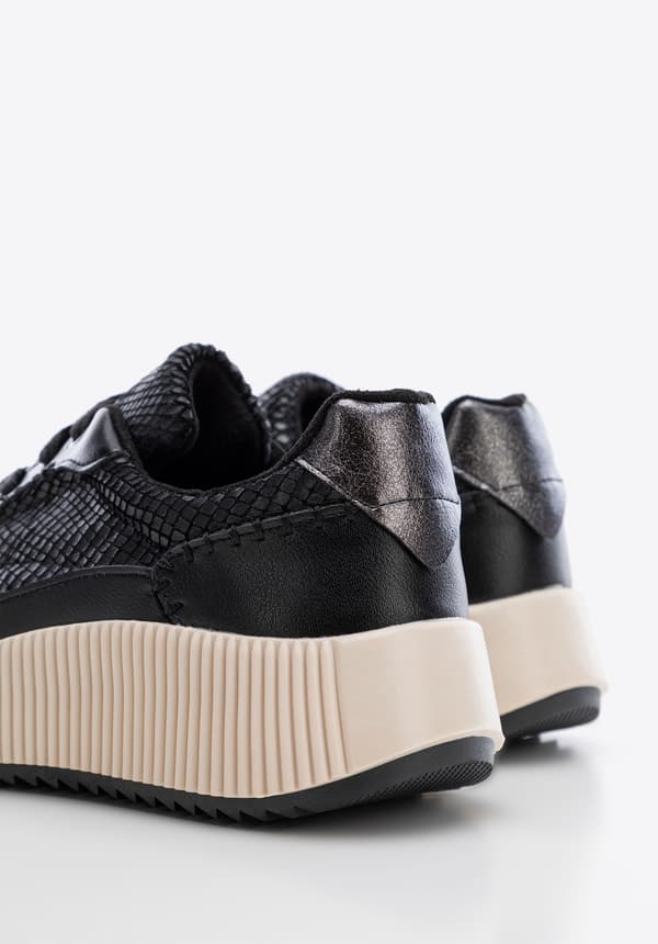 Wittchen Dame Sorte Øko-lædersneakers