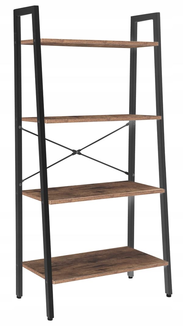 Furnitex INDUSTRIAL LOFT 4 HYLDER Brun SORT hylde til STUE