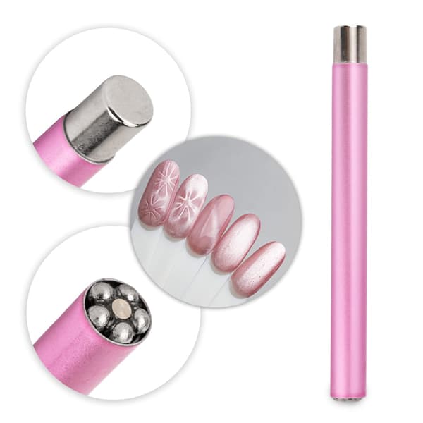 AlleLac 2-i-1 magnetiseringsroller för kattögon, rosa