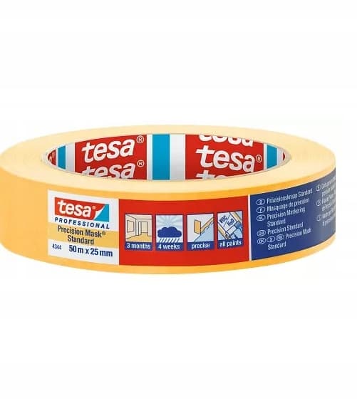 Tesa maskeringstejp 50m 25mm 3 månader hållbarhet