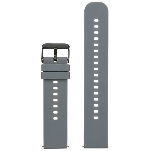 U27 Gummi Urrem - Mørkegrå/Sort - 18mm