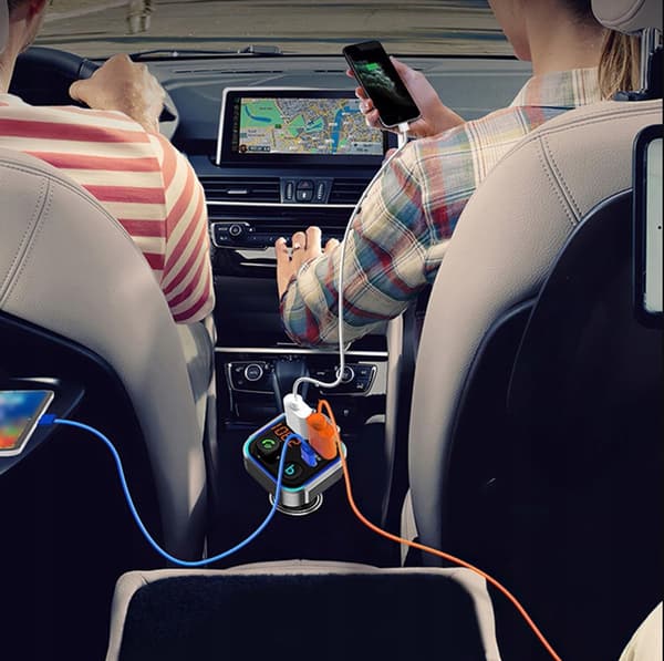 FM-SENDER BLUETOOTH QC USB PD HURTIGOPLADER