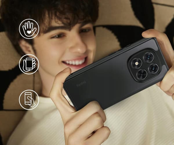 SORT MATET ETUI TIL XIAOMI REDMI NOTE 14 PRO 5G / 14 PRO PLUS 5G