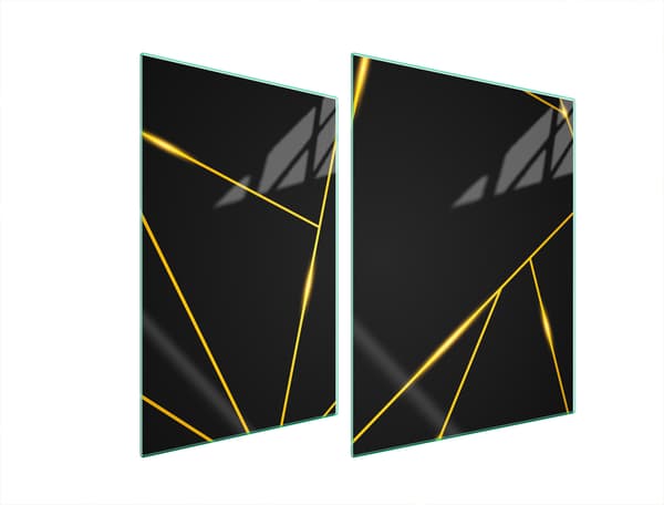 GLASBESKYTTELSESPLADE TIL KOMFUR 70x52 SORT
