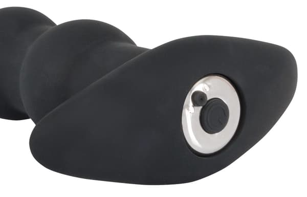 Black Velvets Pärlor Vibrerande Analplugg