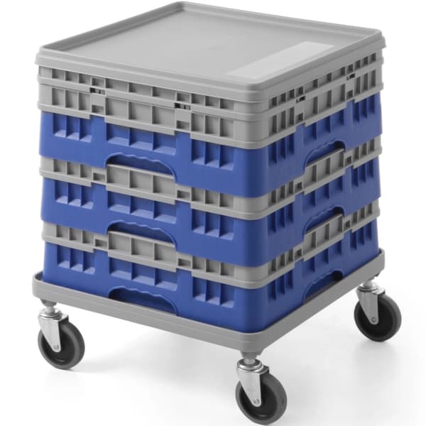 AmerBox Camrack diskmaskinskorgvagn 50x50cm - grå