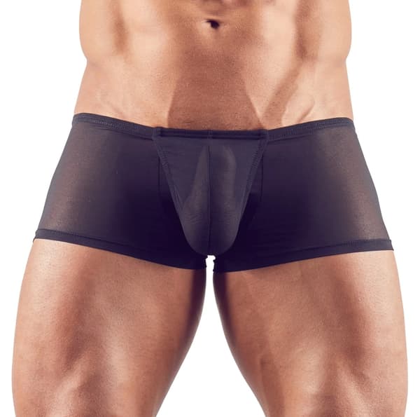 Svenjoyment Sorte Semi-Transparente Boxershorts Med Penisbule S