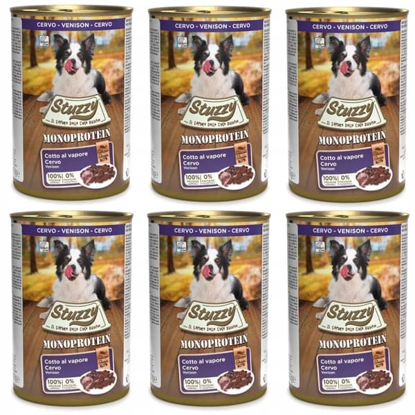 STUZZY Monoprotein vildt - vådfoder til hund - 6x400g