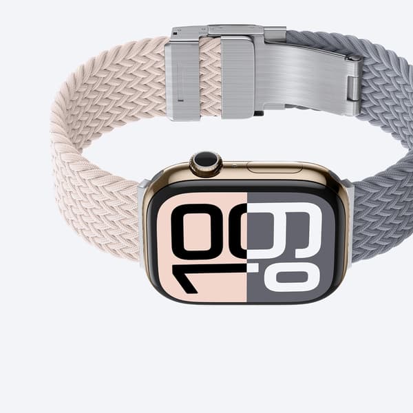 Apple Watch 42mm Blend Armband 2-pack - Roségrå/Rosa