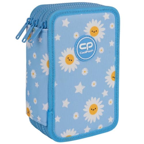 Trippeldäckarpennfodral med utrustning CoolPack Jumper 3 DAISY SUN