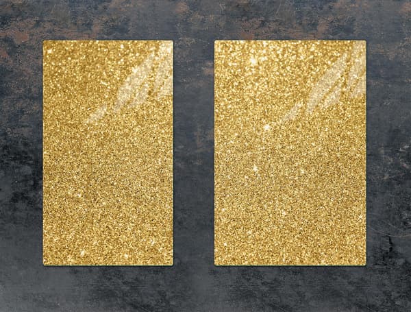 GLASSKYDDSPLATTA FÖR KÖK 65x52 GULD