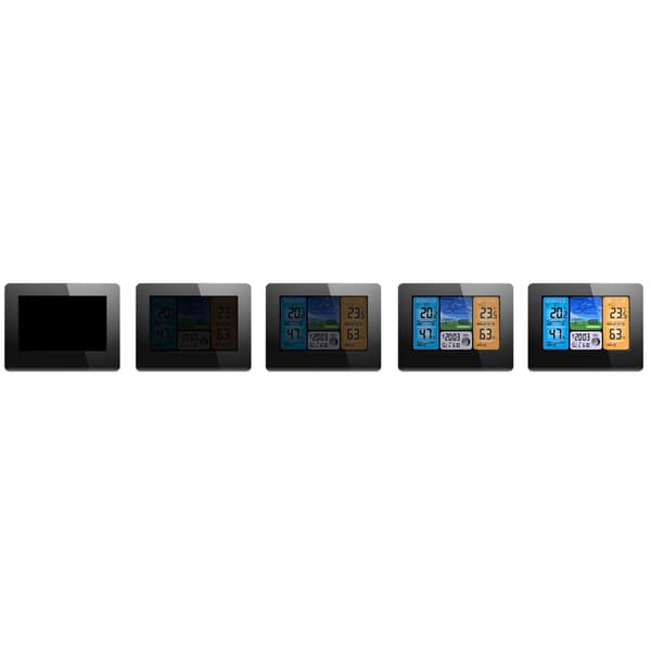 Vejrstation med display BD-902 sort