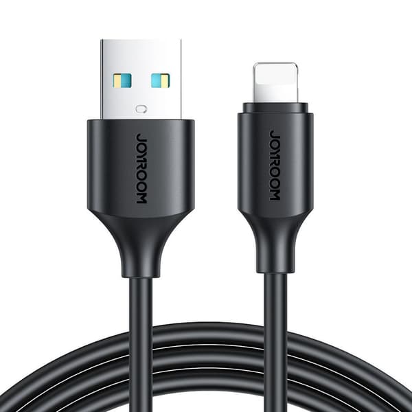 USB-A-latauskaapeli - iPhone Lightning 1m - Musta