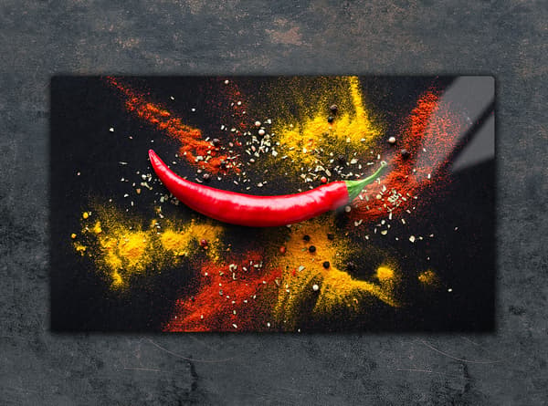 SKÄRBRÄDA I GLAS 52x30 CHILI