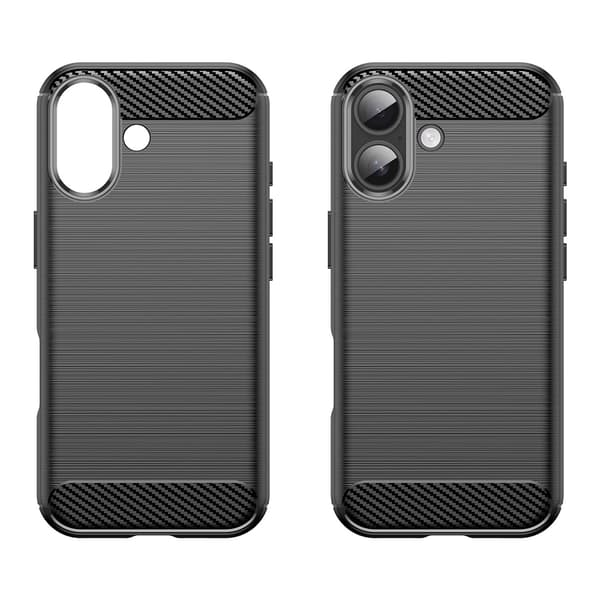 iPhone 17 Carbon-cover - Sort